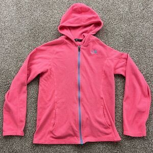 North Face Hooded Fleece Full Zip Girls XL
